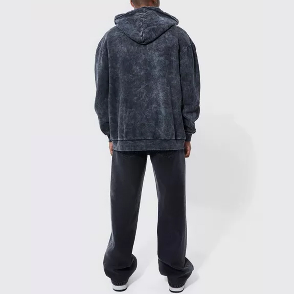 hongfeng 350 gsm acid wash hoodie supplier